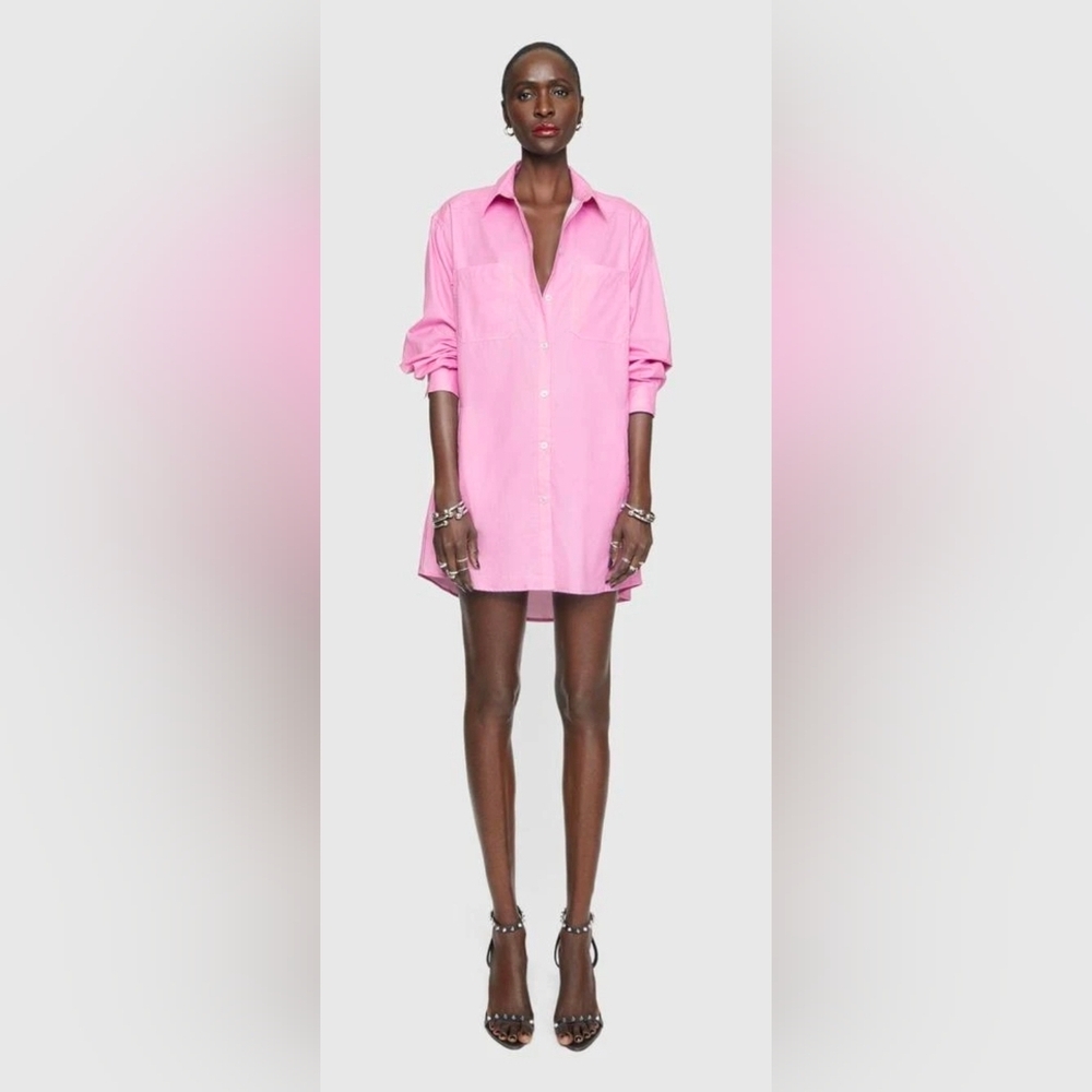 Rebecca Minkoff Tori Dress Light Wisteria Size Medium 100% Cotton Lightweight